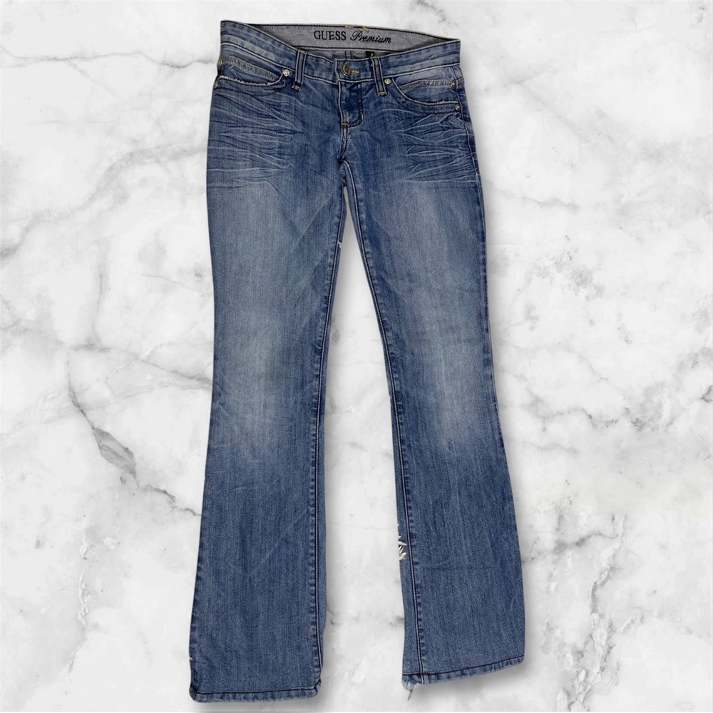 ‼️✨Guess Blue Flare Wide Leg Jeans✨‼️